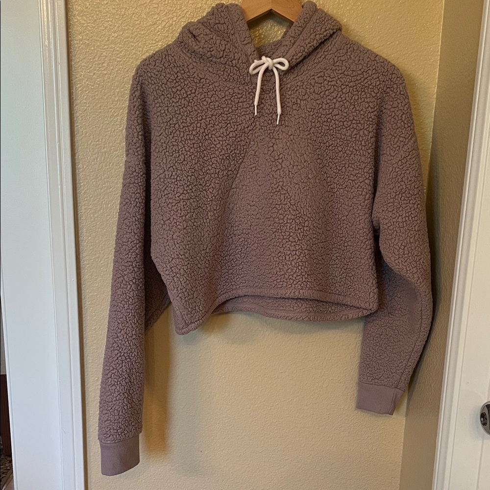 Gilly Hicks Taupe Sherpa Hoodie
